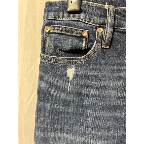 Point Sur Denim High-Rise Boyfriend Jean Raw Hem Dark Wash Size 29 - Picture 4 of 9